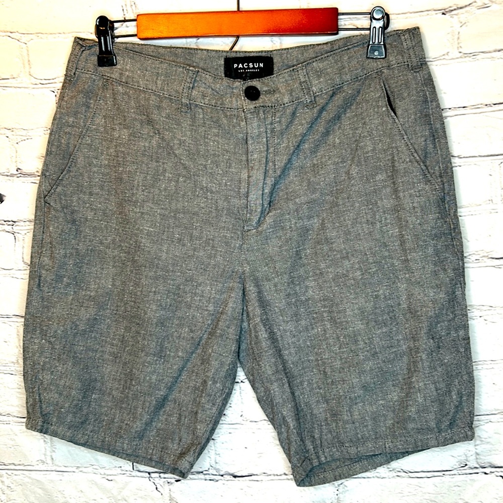 PacSun Black White Cotton Button Shorts Men’s Size 32